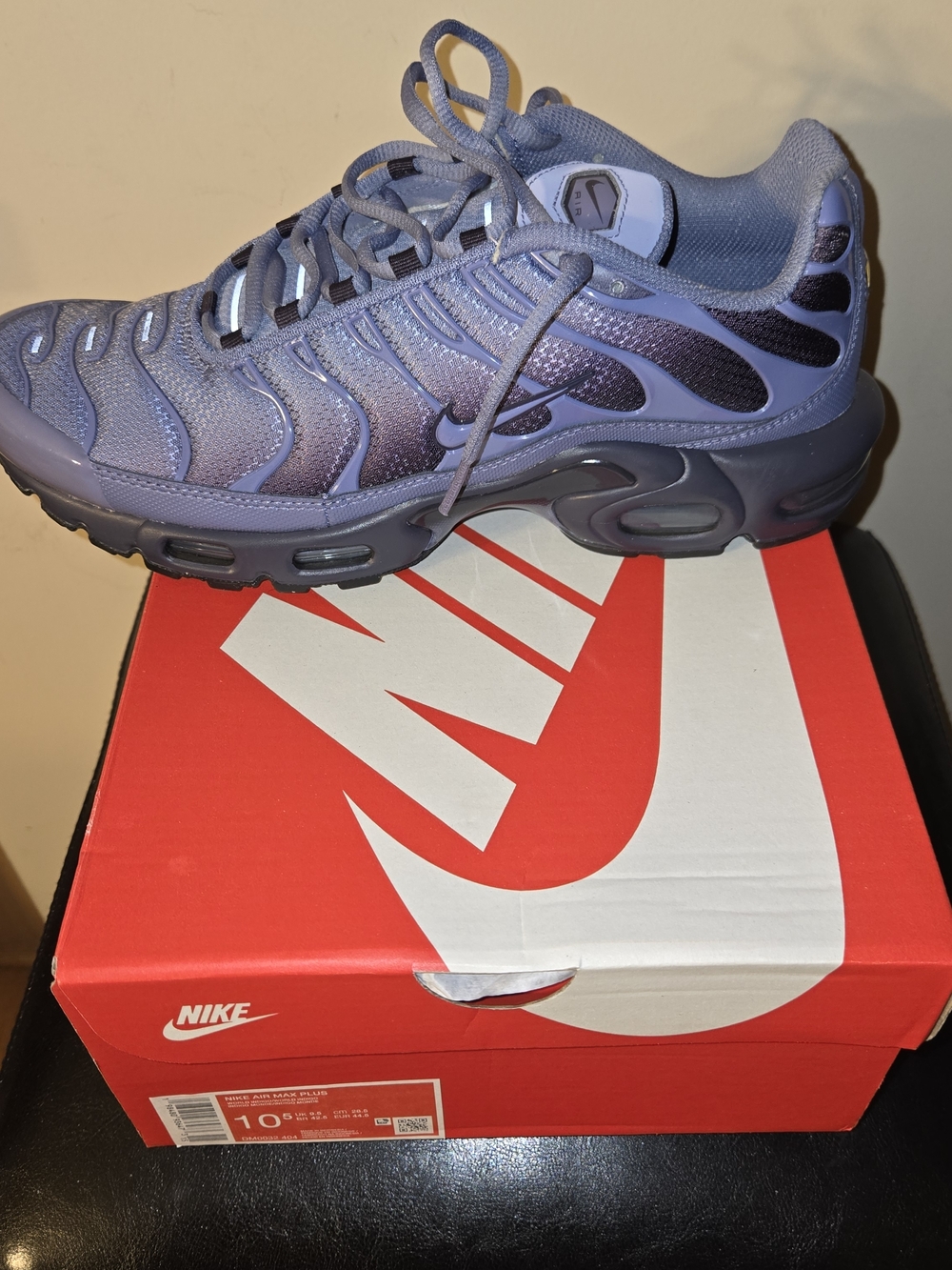 Nike Air Max Plus Gradient Lavender/Periwinkle Sneakers Mens 10 1/2 Or Womens 12